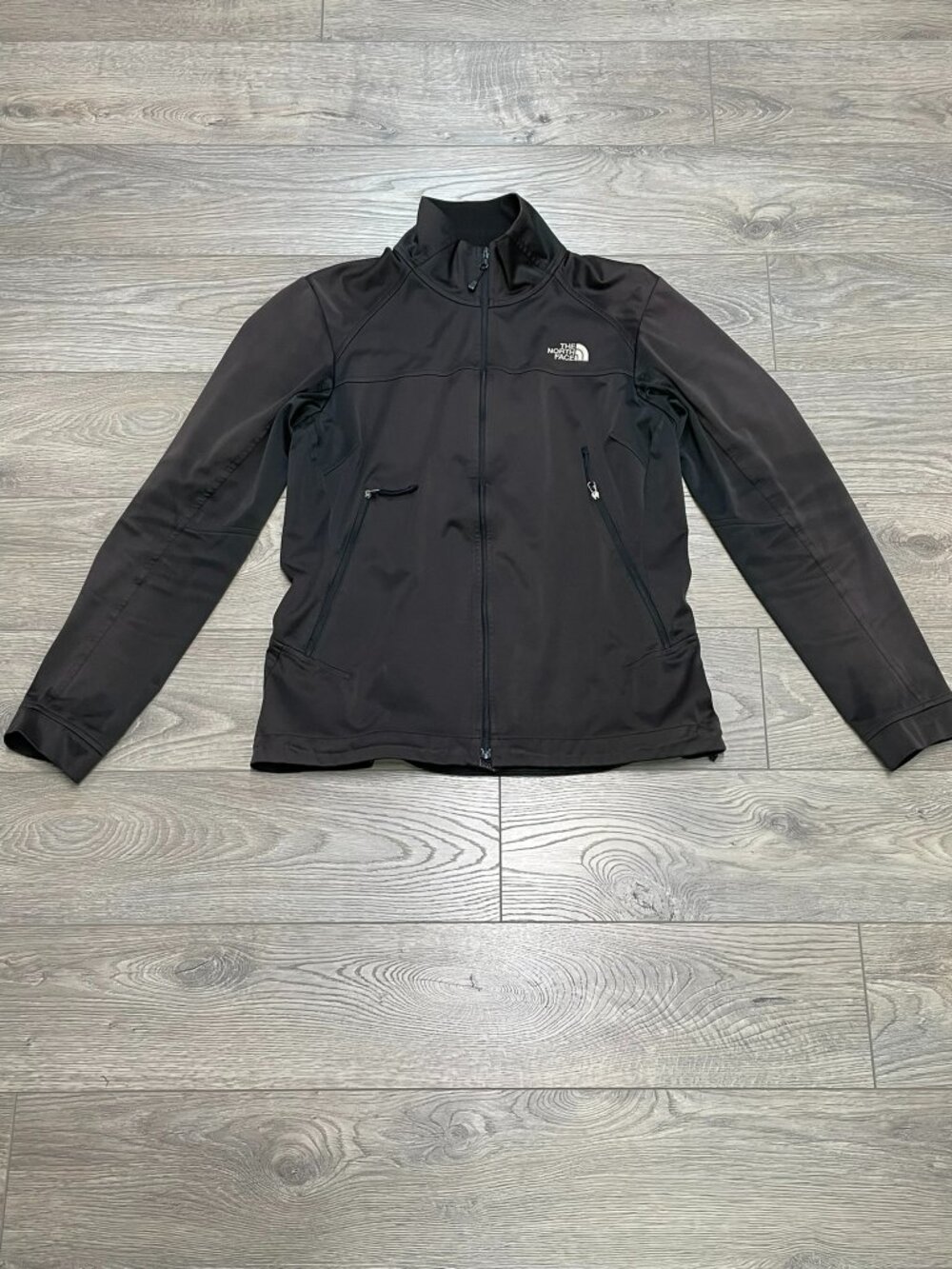 The North Face Black Softshell Full Zip Jacket Windbreaker Technical Coat Women